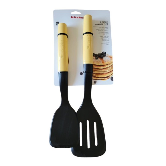 NEW KitchenAid Turner Set in Majestic Yellow (2-Piece Set) - Picture 1 of 3